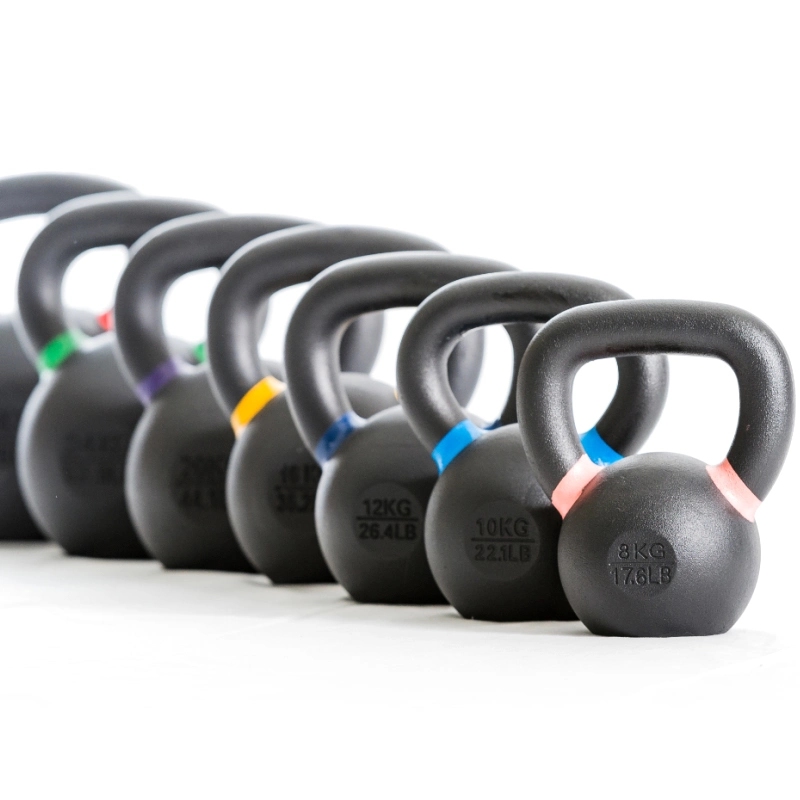 Gym Fitness Equipment Competition Weight Training Cast Iron Powder Coated Kettlebell